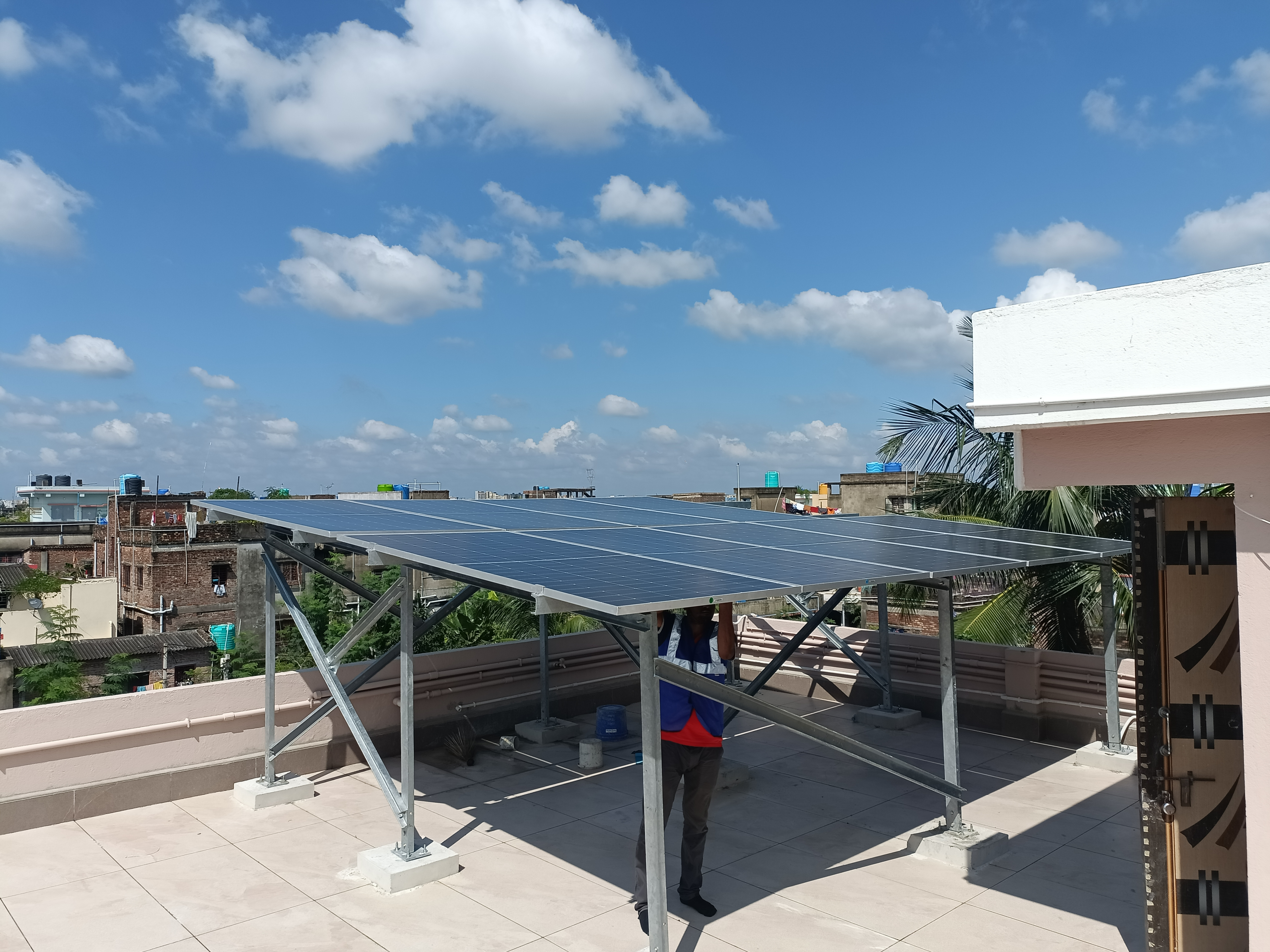 Solar installation at Utopia Complex