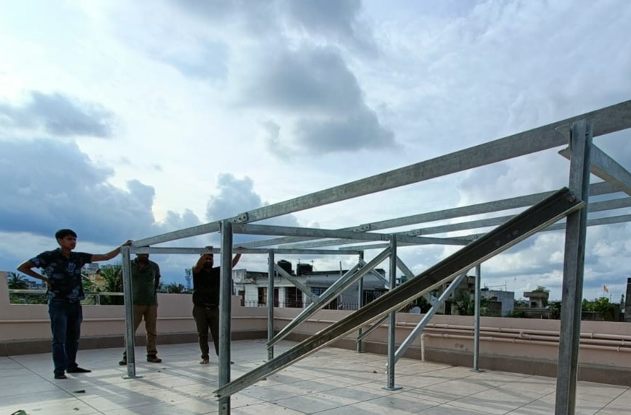 Solar Frame Installation